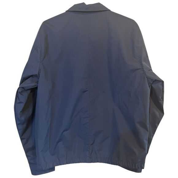 U.S. Polo Assn Navy Jacket Men’s L Preppy Windbreaker Burgundy Lining Pocket - Picture 3 of 16